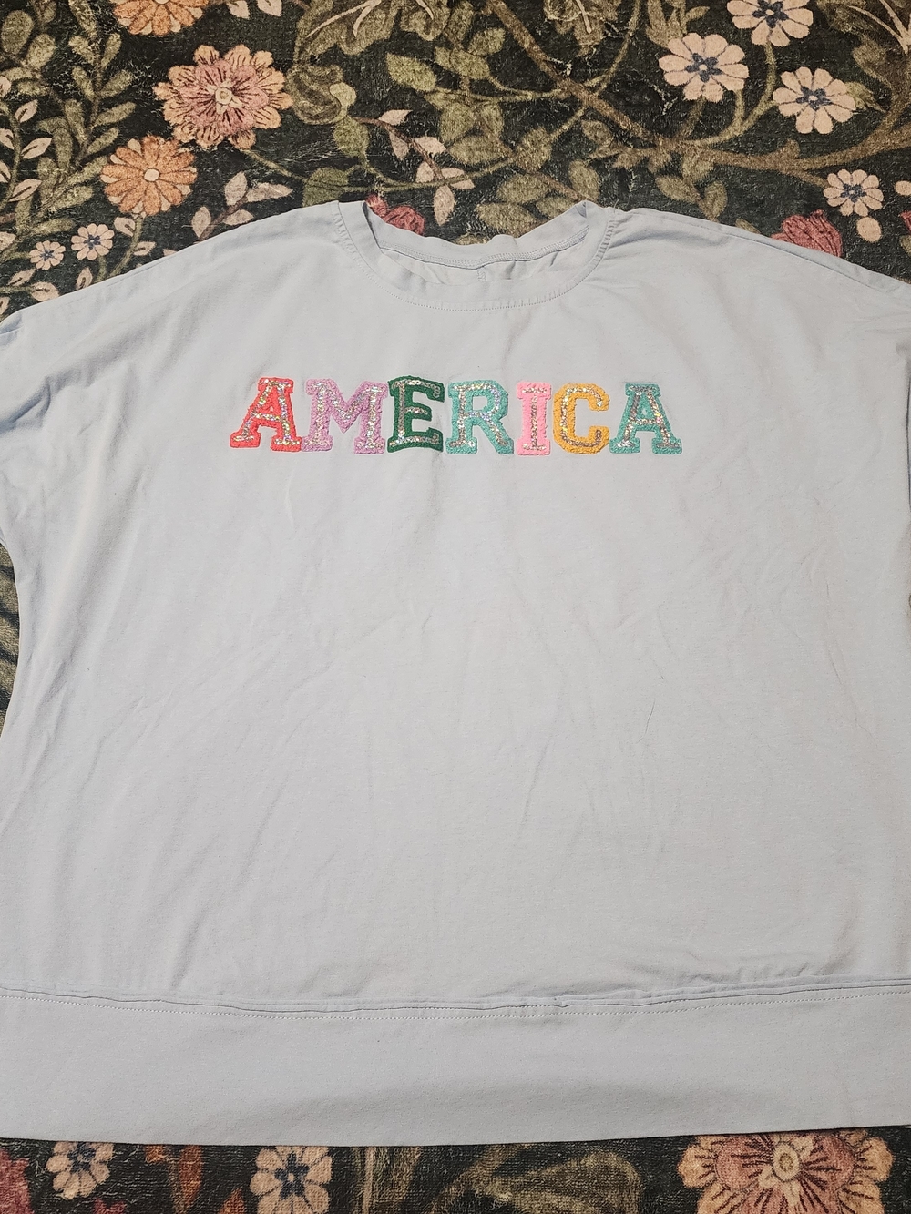 Sequined America Shirt